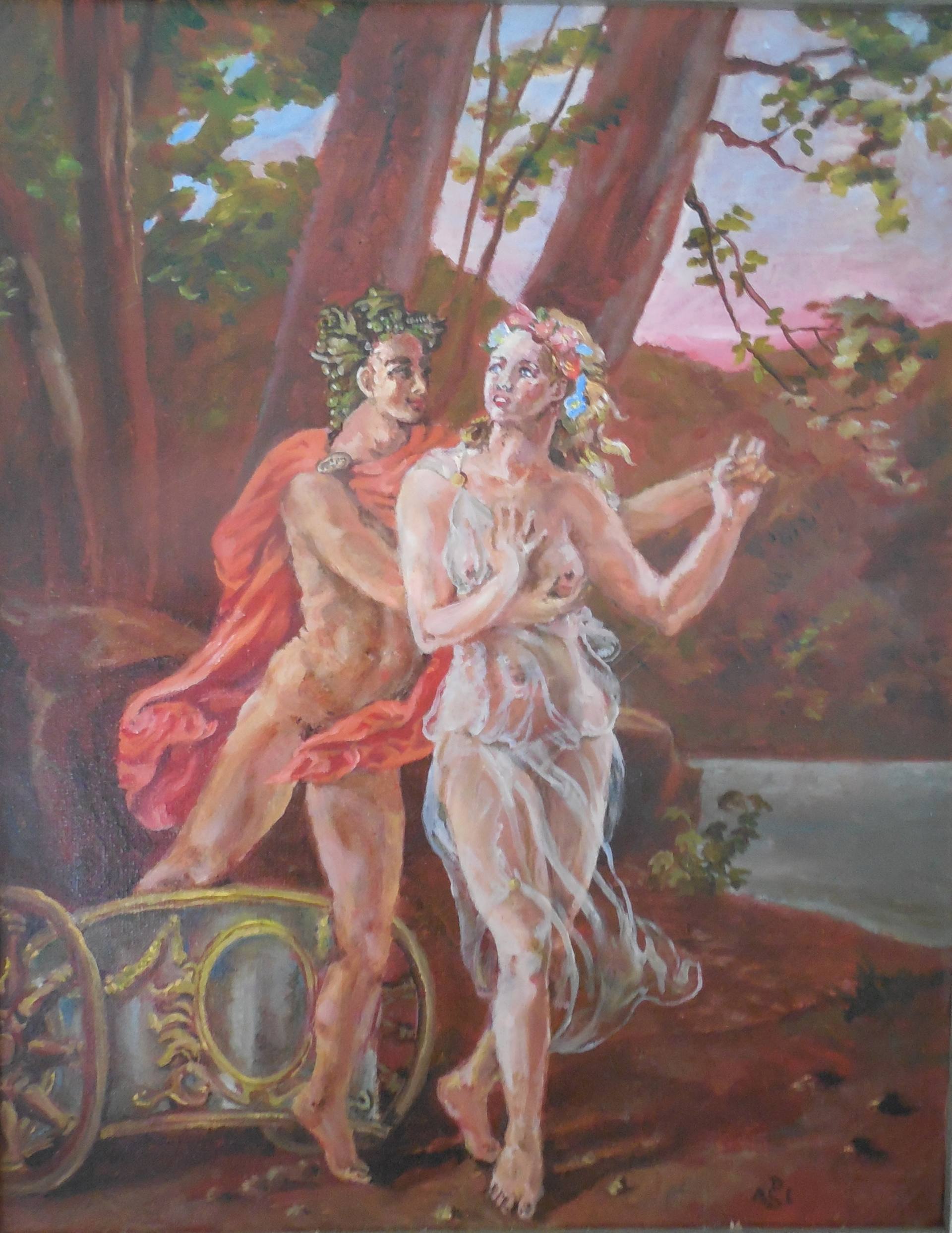1920x2486 Saatchi Art Bacchus And Ariadnetarquin With Marie Antoinette As - Ariadne Painting
