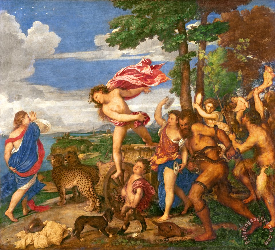 960x875 Titian Bacchus And Ariadne Painting - Ariadne Painting