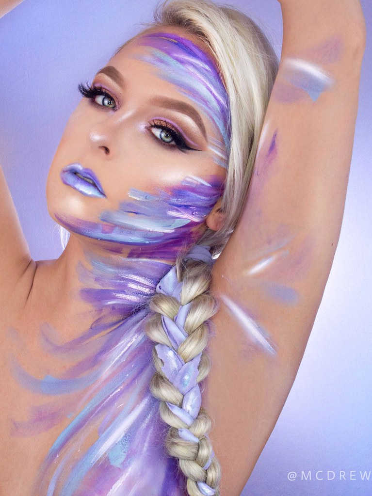 767x1023 Makeup Artists Are Recreating Ariana Grande's God Is A Woman - Ariana Grande Painting