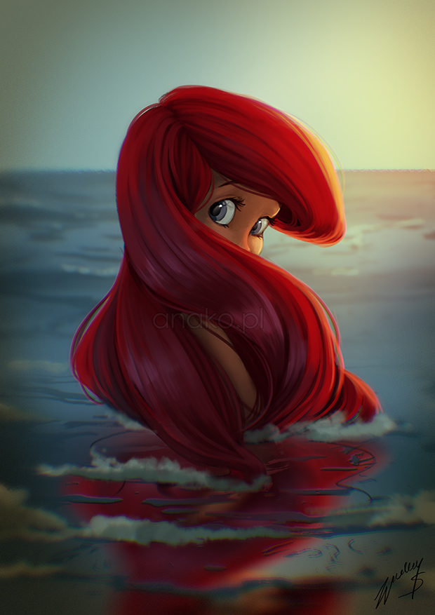 620x877 Ariel By Anako Art - Ariel Painting