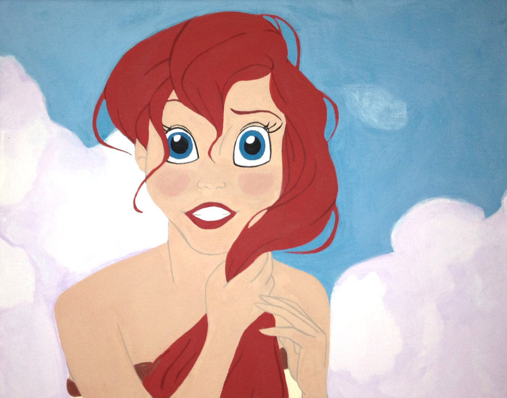 1009x792 Lovestruck Ariel Painting. By Hannahhochart - Ariel Painting