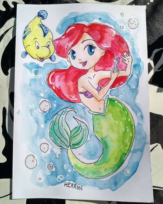 564x705 Original Ariel Painting Artist Herron Online Store Powered By - Ariel Painting