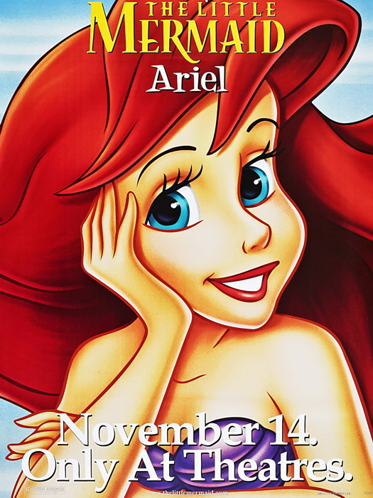 525x700 The Little Mermaid Ariel Painting Giant Wall Print Poster Ebay - Ariel Painting