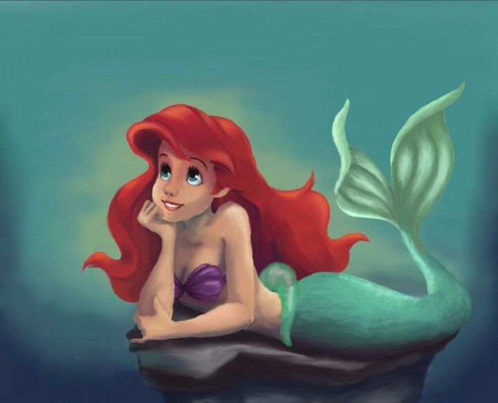 720x583 Painting Of Ariel The Little Mermaid - Ariel Painting