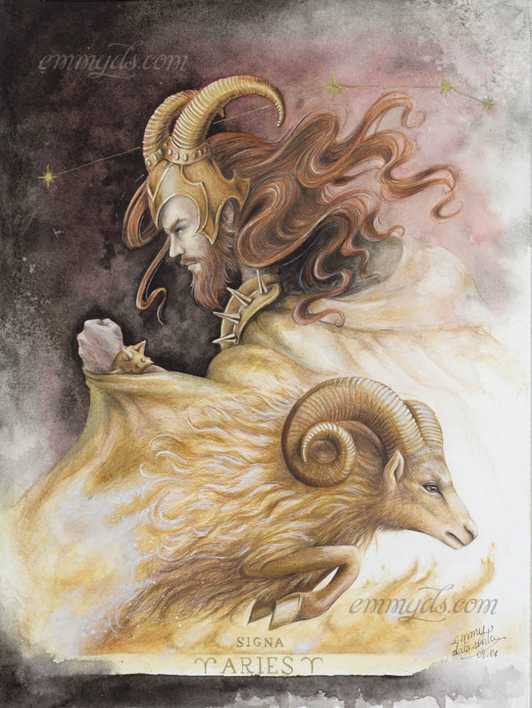 750x997 Aries By Emmydalas - Aries Painting
