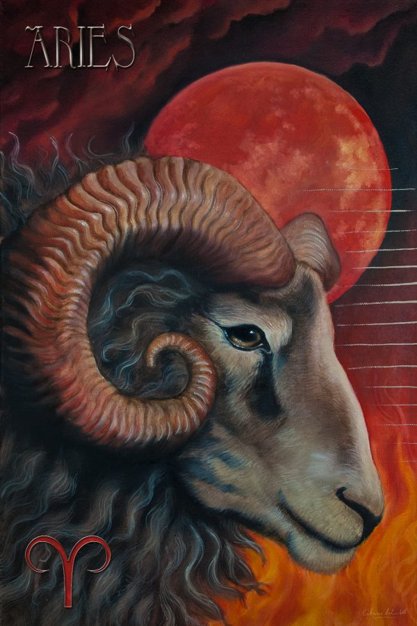600x900 Energy Cards By Star Planners Astrology - Aries Painting