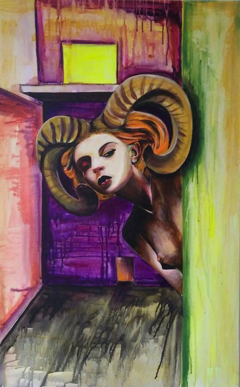 770x1241 Saatchi Art Aries Painting By Nathalie Pien - Aries Painting