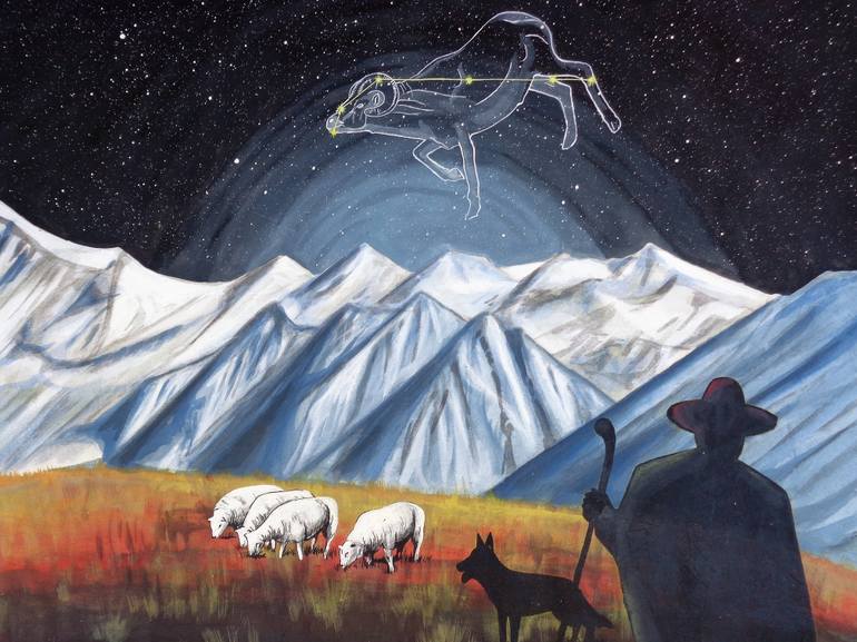 770x577 Saatchi Art Aries. Painting By Oliver Martin - Aries Painting