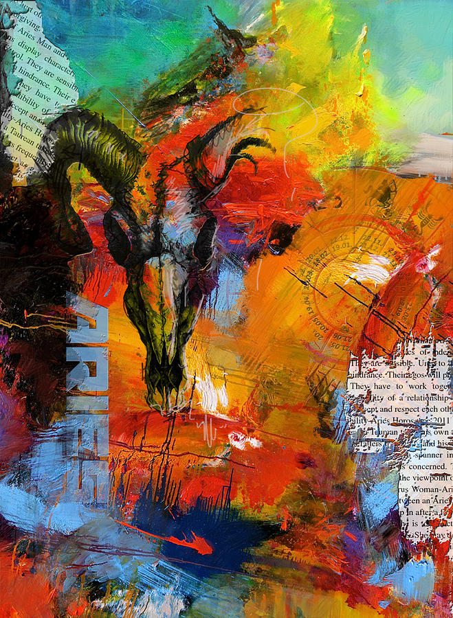659x900 Aries Horoscope Painting By Corporate Art Task Force - Aries Painting