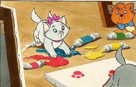 435x278 Disney Original Storybook Paintings And Illustrations - Aristocats Painting