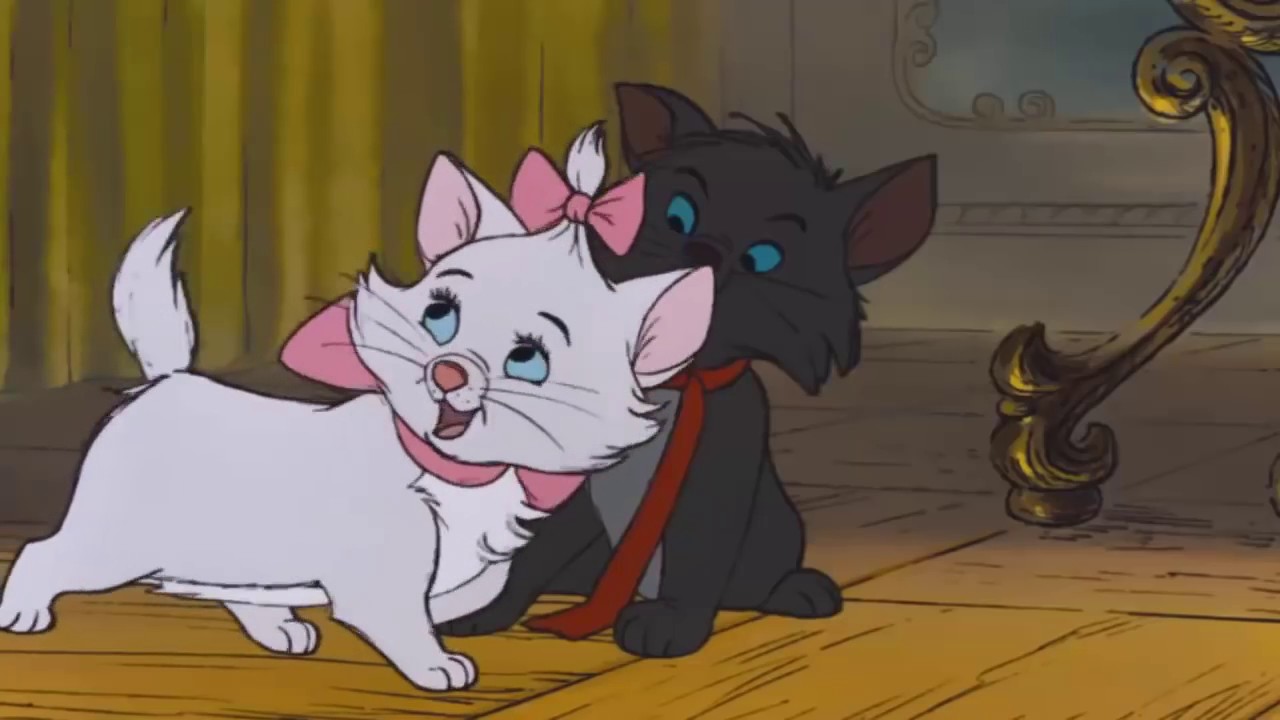 1280x720 The Aristocats Marie, Berlioz, And Toulouse Hd - Aristocats Painting