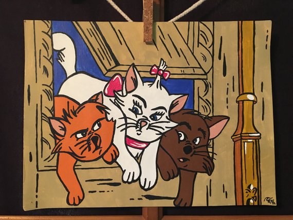 570x428 The Aristocats Painting - Aristocats Painting