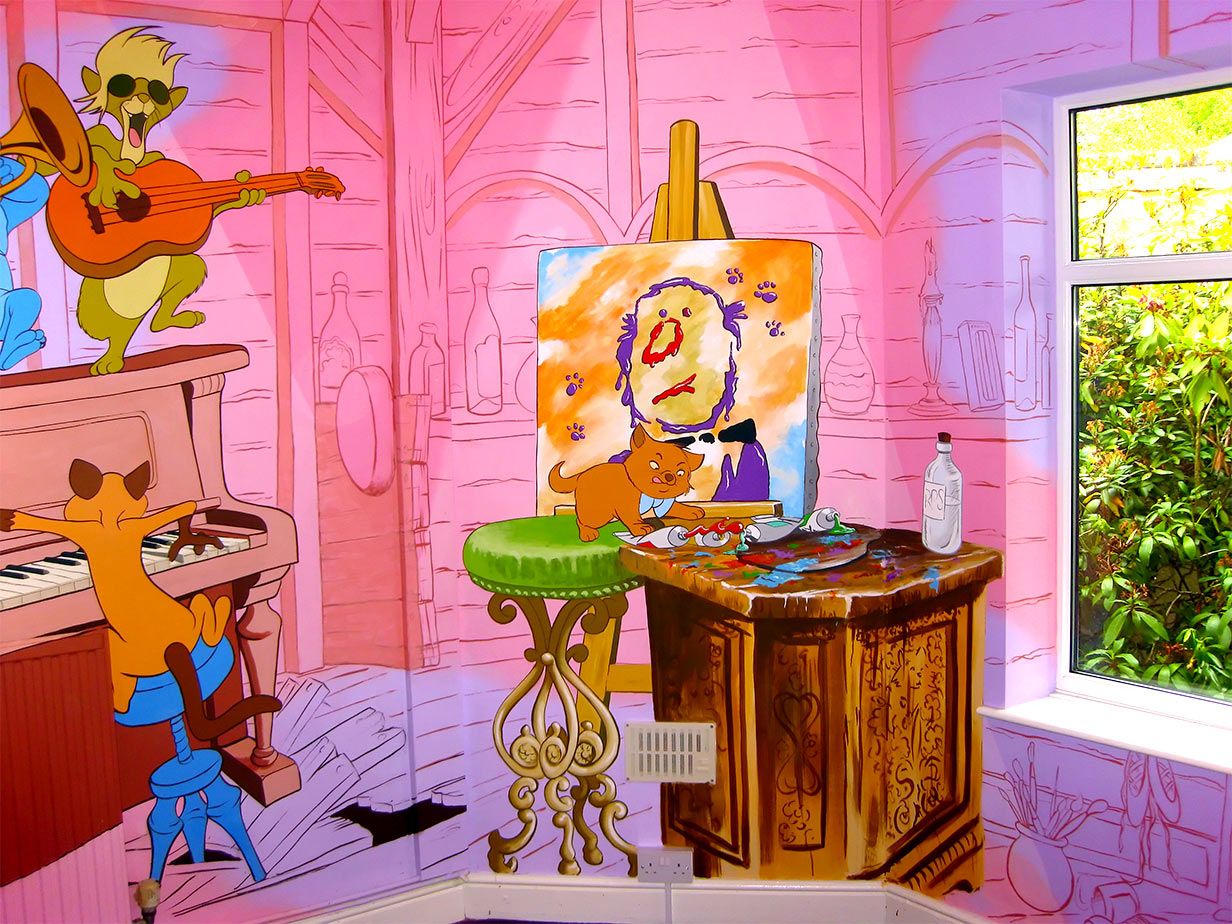 1232x924 Toulouse Painting Portrait Edgar In This Corner Part - Aristocats Painting