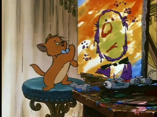 512x384 Color My World Like A Kitty Who Walked Thru Paint Good Ol - Aristocats Painting