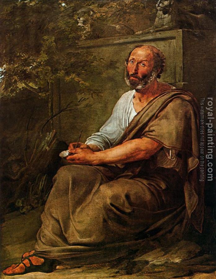 697x900 Aristotle By Francesco Hayez Oil Painting Reproduction - Aristotle Painting