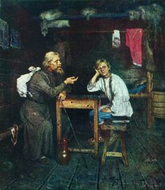 236x271 Mental Arithmetic, In The Rachinsky School (1895) - Arithmetic Painting