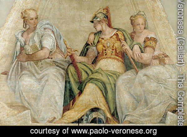 600x441 Paolo Veronese (Caliari) - Arithmetic Painting