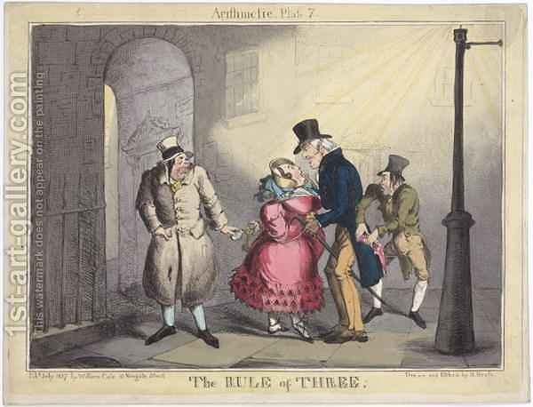 600x458 The Rule Of Three Plate 7 From Arithmetic Henry Heath Reproduction - Arithmetic Painting