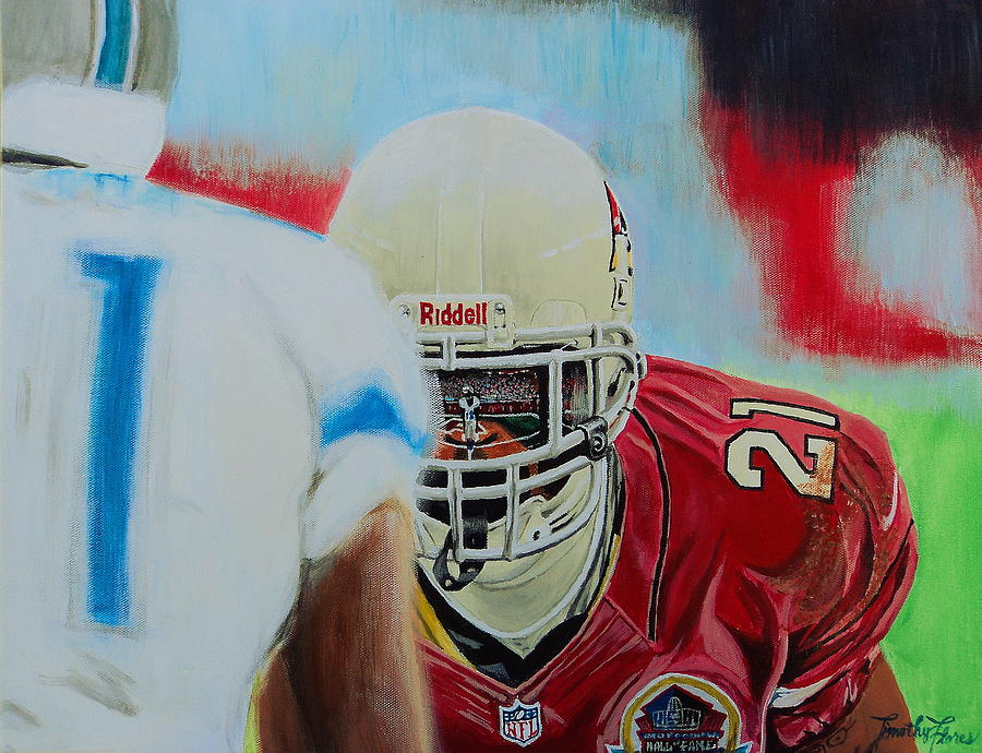 900x690 Az Cardinals Patrick Peterson Painting By Timothy Michaels Flores - Arizona Cardinals Painting