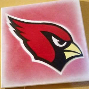 300x300 Arizona Cardinals Logo Stencil Painting - Arizona Cardinals Painting