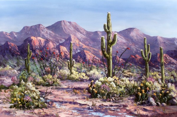 600x398 Photos Arizona Desert Landscape Painting, - Arizona Landscape Painting