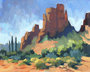 300x240 Sedona Paintings Fine Art America - Arizona Landscape Painting