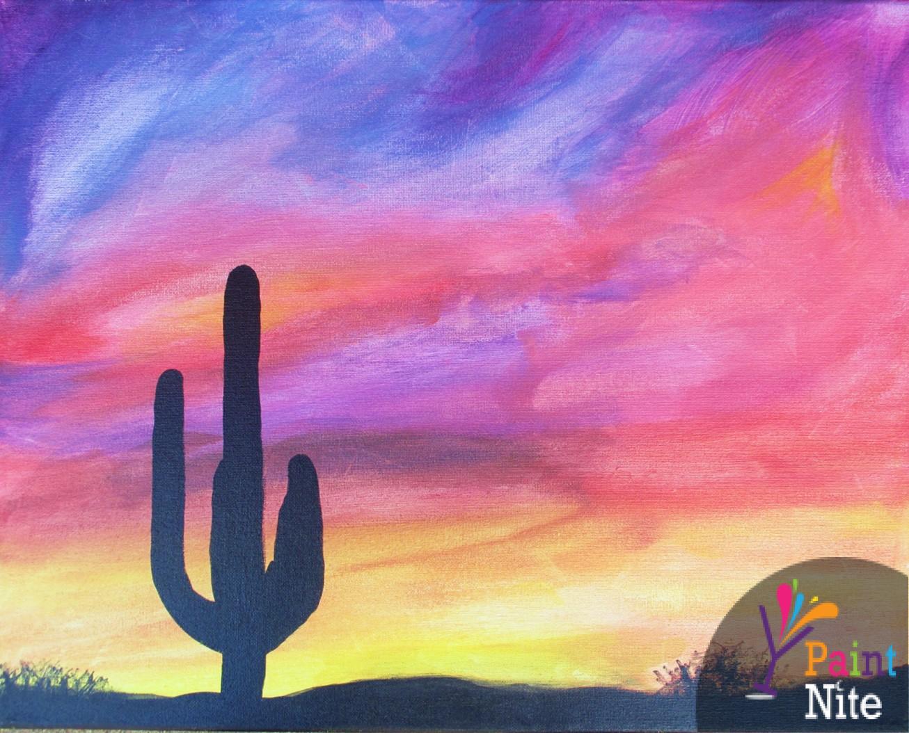 1306x1054 Free Agent Sports Grill July 28 Paint Nite Event - Arizona Painting