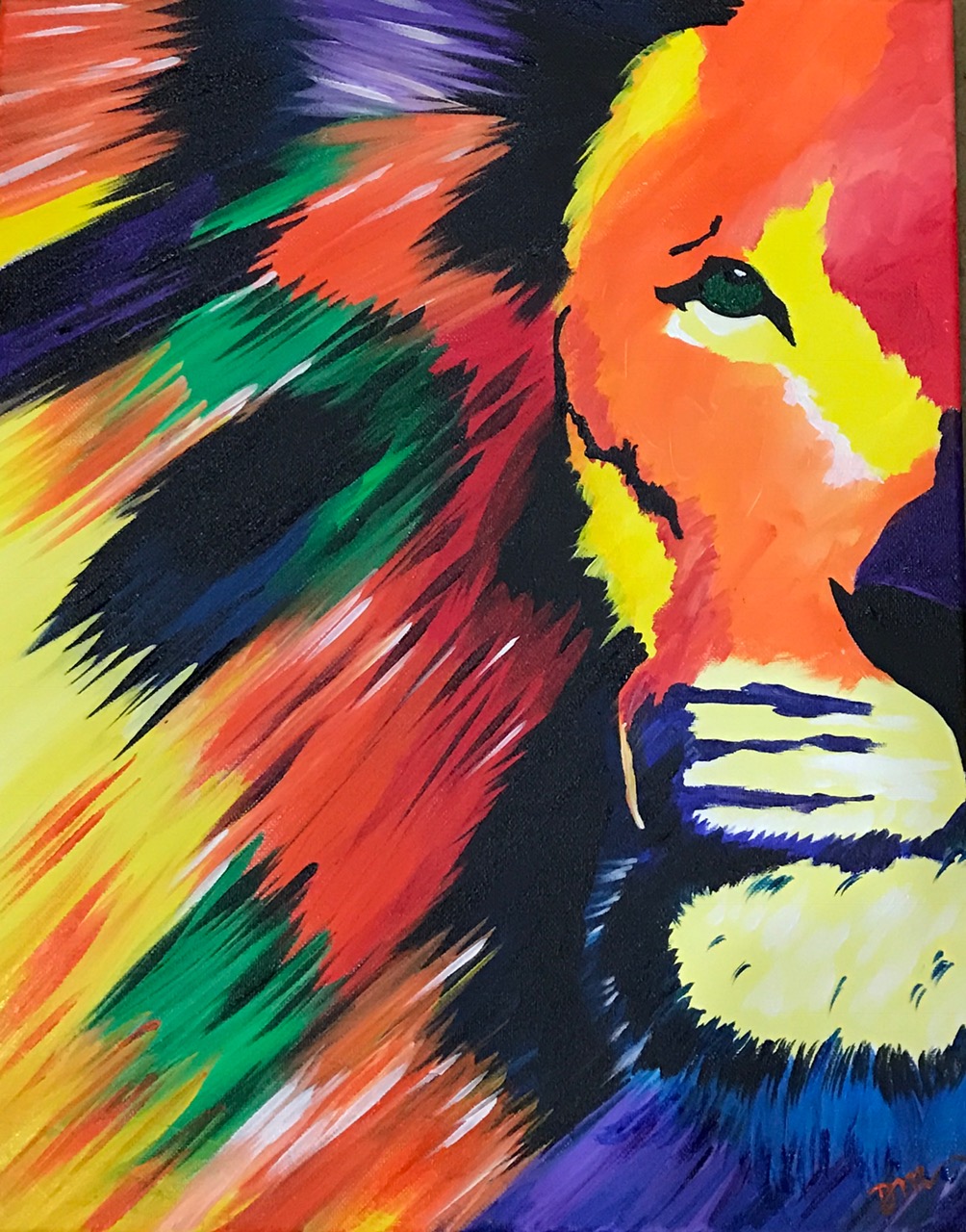 1004x1280 Lion Life - Arizona Painting