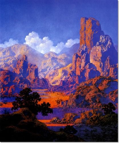 417x500 Maxfield Parrish - Arizona Painting