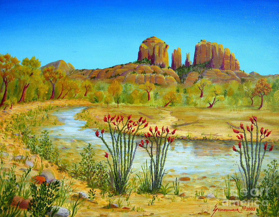 900x702 Sedona Arizona Painting By Jerome Stumphauzer - Arizona Painting