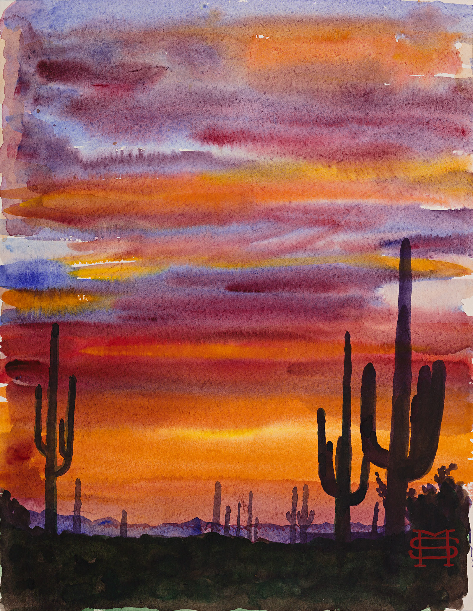 1601x2068 Southwest Gallery M Amp E Stoyanov Fine Art Gallery - Arizona Sunset Painting