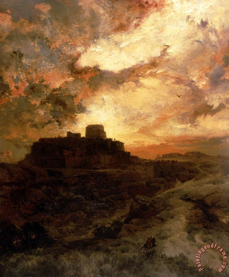 792x960 Thomas Moran Arizona Sunset Painting - Arizona Sunset Painting