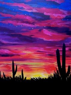 236x314 How About A Sunset Painting In A Buttercream Wall, Aubergine - Arizona Sunset Painting