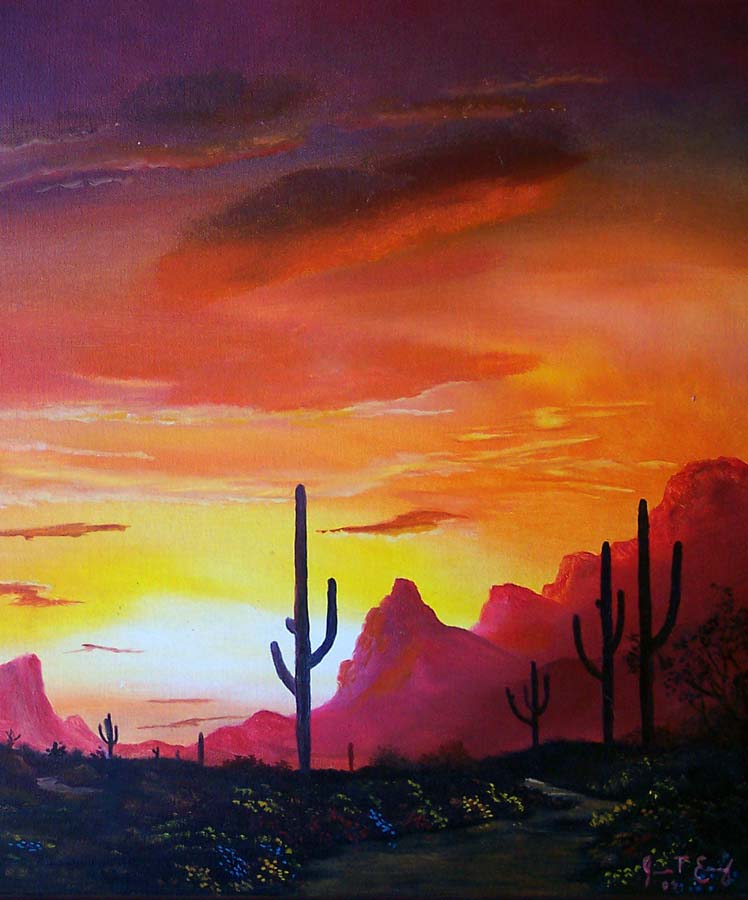 748x900 Arizona Sunset By Imagesource - Arizona Sunset Painting