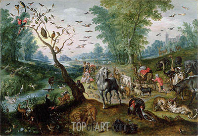 400x275 Noah's Ark Jan Bruegel The Elder Painting Reproduction 8741 - Ark Flag Painting