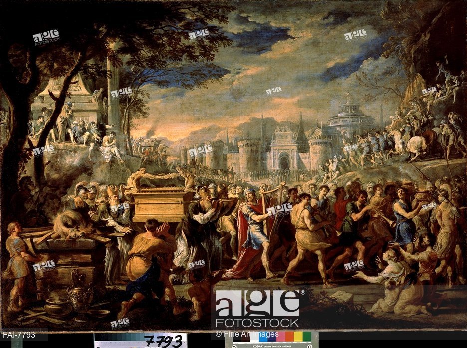 936x699 King David Bearing The Ark Of The Covenant Into Jerusalem, Stock - Ark Of The Covenant Painting