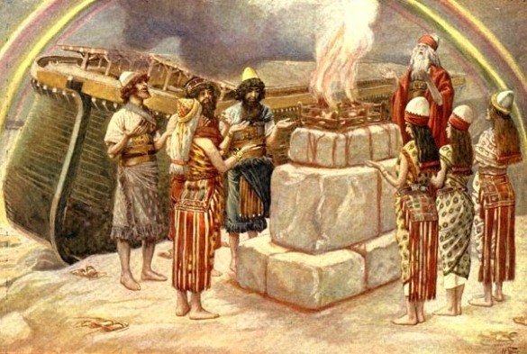 585x393 The Covenant Home Page For Bible - Ark Of The Covenant Painting