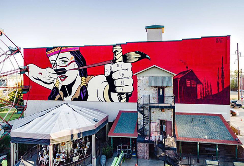 780x533 Street Art War Paint By Dface Experience Fort Smith - Arkansas Painting