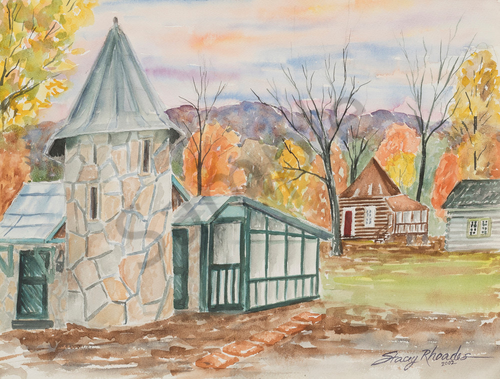 1000x758 Wahpeton Hill, Hardy, Arkansas Painting - Arkansas Painting