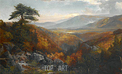 400x242 Autumn Landscape Thomas Moran Painting Reproduction 9277 - Arkansas Painting