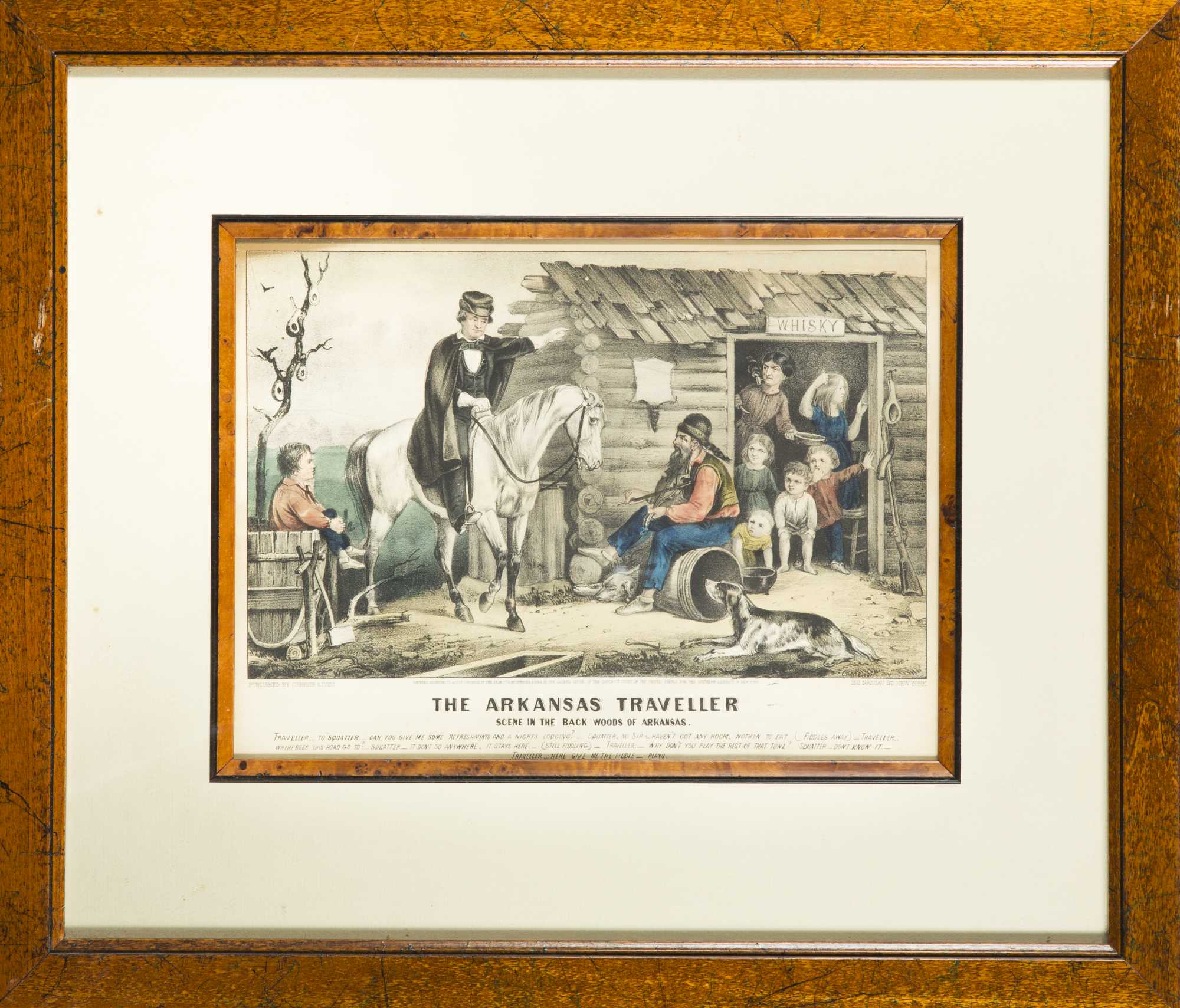 2000x1709 Currier Amp Ives The Arkansas Traveler Amp The Turn Of The Tune - Arkansas Traveler Painting