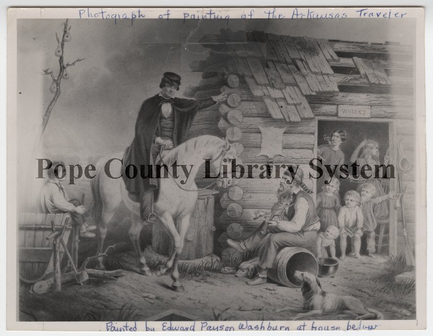 850x660 Print, Photographic 2004.3.189 - Arkansas Traveler Painting