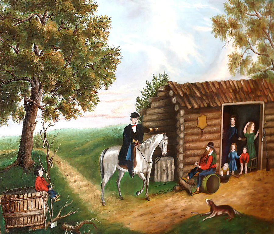 900x767 The Arkansas Traveler Photograph By Carl Purcell - Arkansas Traveler Painting