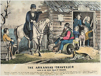 351x264 The Arkansas Traveler - Arkansas Traveler Painting