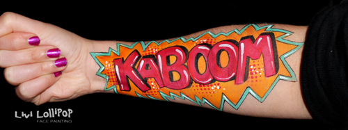 500x187 Arm Painting Face Painting Leicester To London - Arm Painting