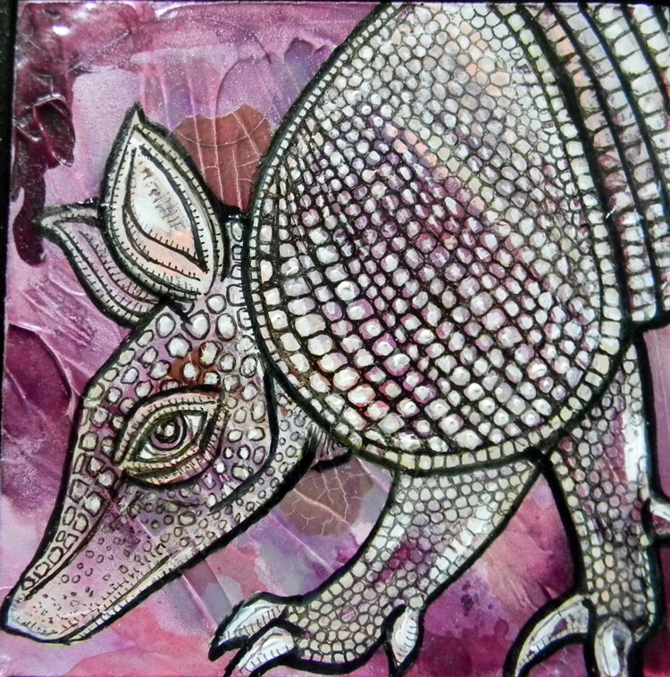 750x758 Armadillo - Armadillo Painting