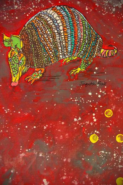 434x650 Stunning Armadillo Acrylic Painting Reproductions For Sale - Armadillo Painting