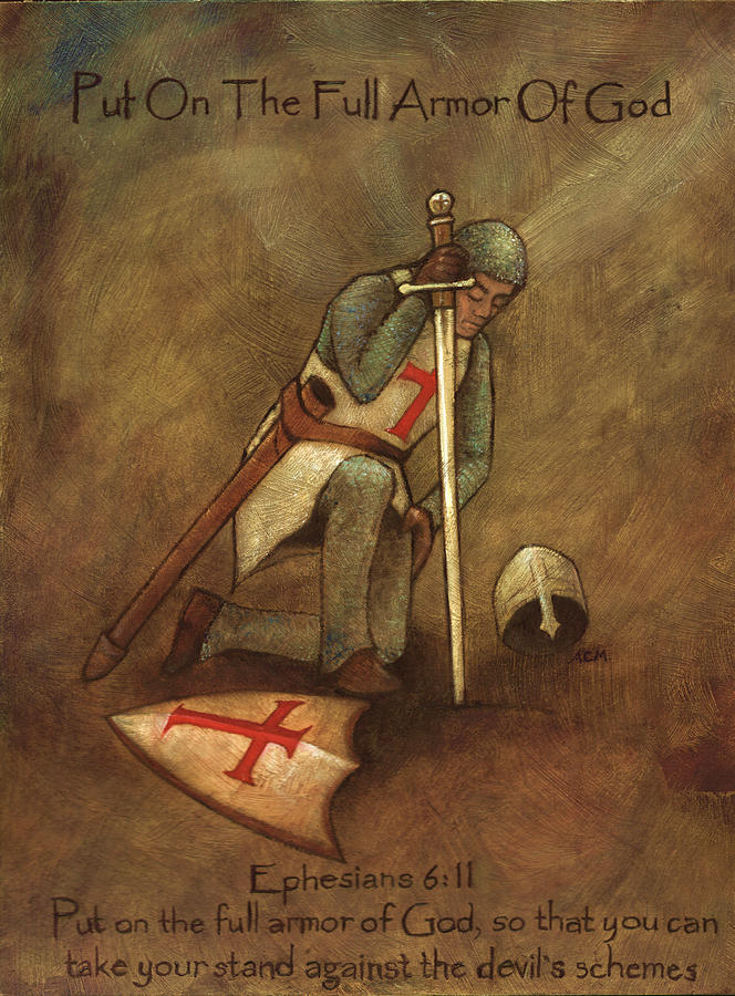664x900 The Full Armor Of God Painting By Amy Moreno - Armor Of God Painting