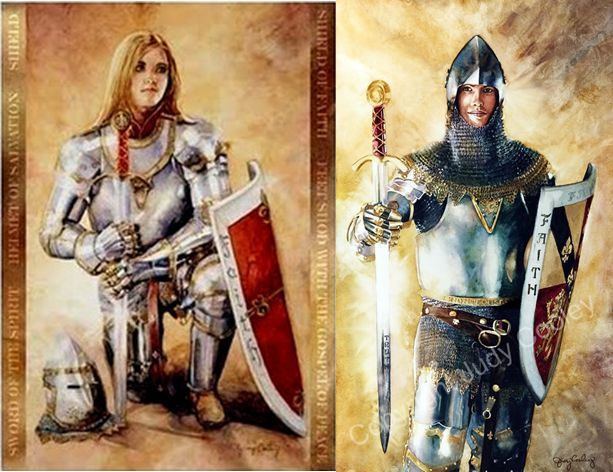 613x472 Armor Of God Painting Judy Cooley - Armor Of God Painting