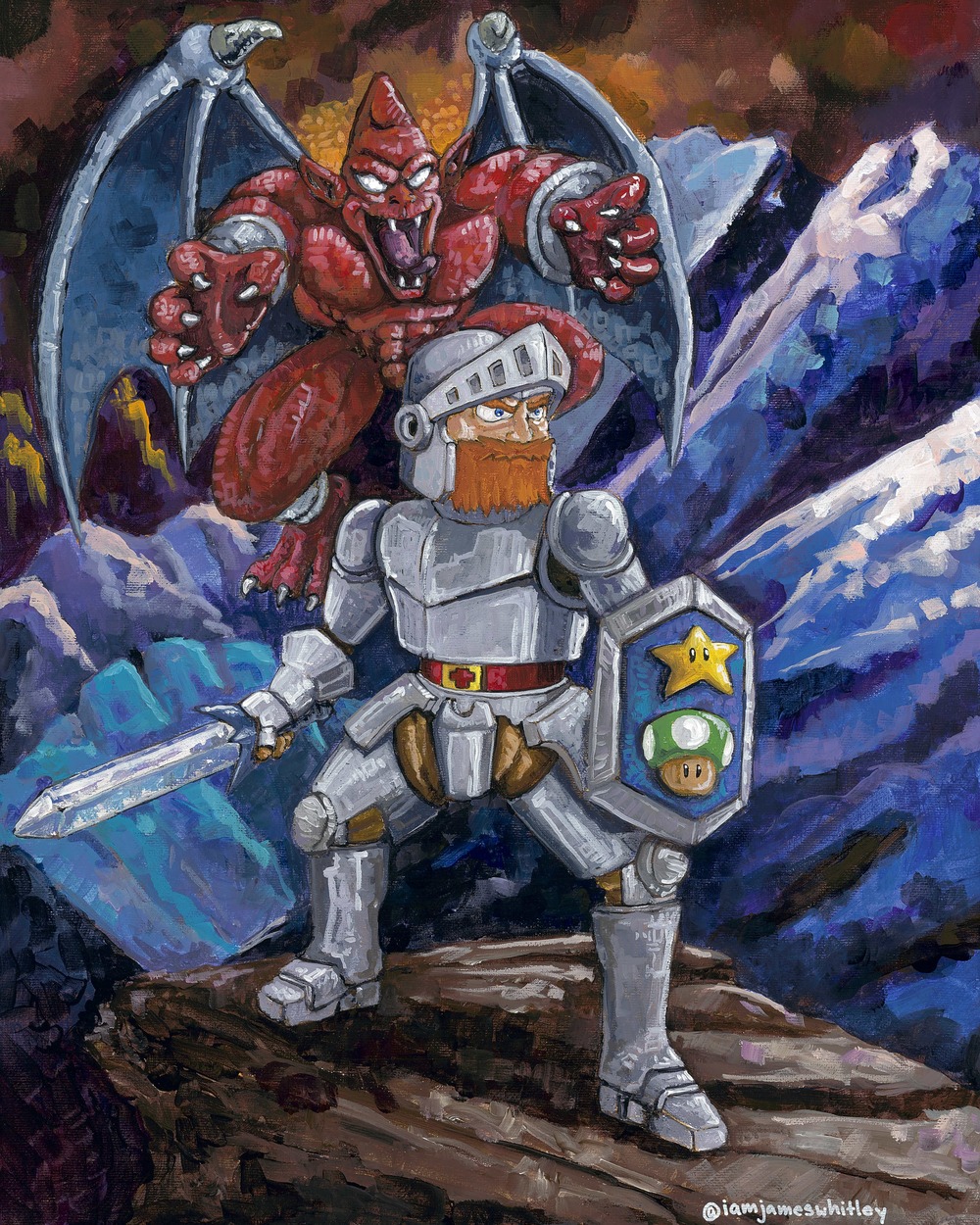 1000x1250 Armor Of God Ephesians 610 17 Iamjameswhitley - Armor Of God Painting